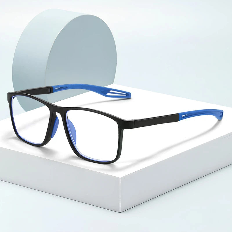 TR90 Sport Reading Glasses Men Ultralight Anti Blue Light Presbyopia Eyeglasses Men's Hyperopia Optical Eyewear Diopters