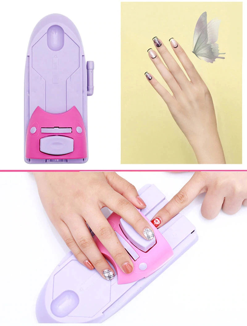 DIY 3D Nail Art Printer Printing Manicure Machine With Metal Stamp Stamper Nail Tool Nail Printing Machine Nail Art Tool