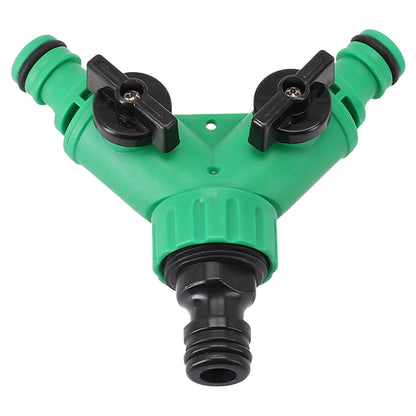 Valve Water Quick Connector Y Shape Hose Pipe Plastic Splitter Tools 2 Way Accessory Garden Brand New Suitable