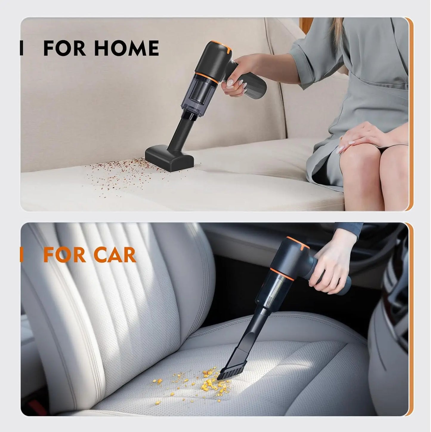 12000Pa Wireless Car Vacuum Cleaner 5600mah 120W High-power Vacuum Cordless Handheld Auto Portabale Vacuum Cleaner For Xiaomi