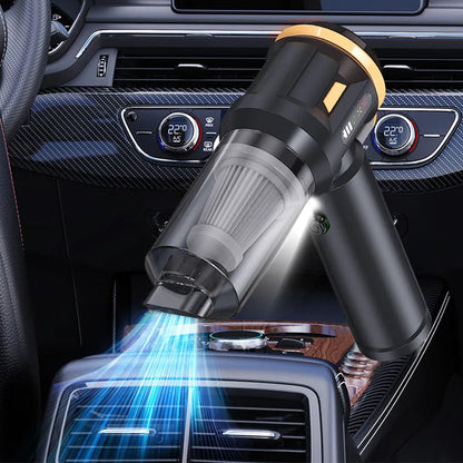 Car Vacuum Cleaner Air Duster LED Indicator Handheld Vaccum Cleaners 4 In 1 Strong Blowing/Suction Wireless Quick Inflation