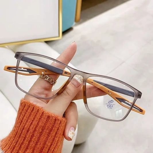 Anti-blue Light Reading Glasses HD Eyeglasses TR90 Sports Eyewear for Men Women
