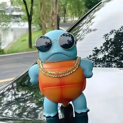 Hot Arrival Anime Pokemon Squirtle Spray Water Jenny Turtle Model Car Accessories Spray Water Big Size Proud And Cute Gifts Toys