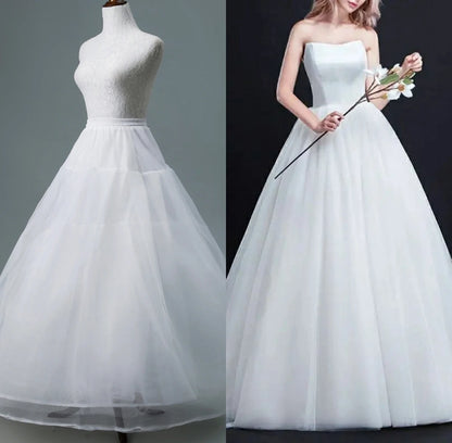 4/6/8 Layers Tulle Petticoat Wedding Accessories Chemise Without Hoops For A Line Wedding Dress Wide Puffy Underskirt