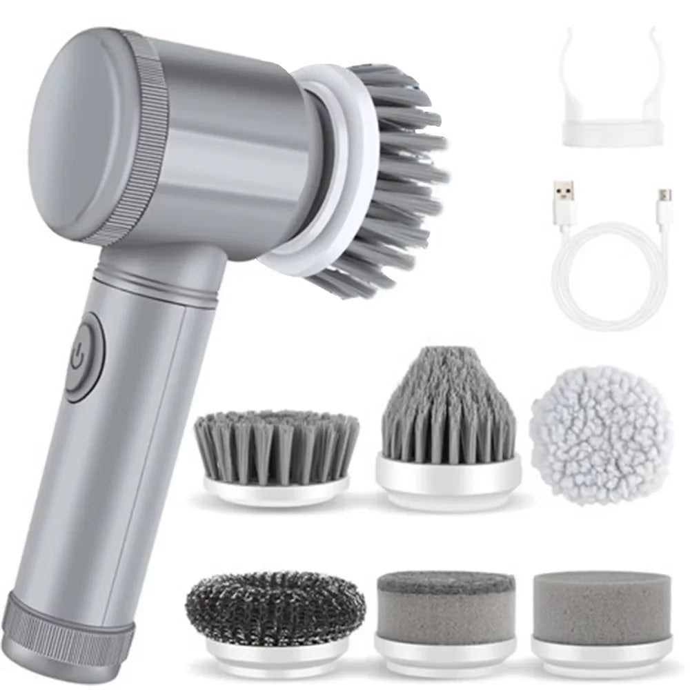 Cordless Electric Cleaning Brush Electric Kitchen Cleaning Scrubber Brush Lightweight Design Cleaning Tool For Kitchen Outdoor