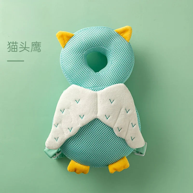 Newborn Headrest Security Pillows Backpack Toddler Baby Head Fall Protection Pad Cushion Cartoon Soft Security Pillows Backpack