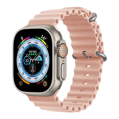 Ocean Strap for Apple Watch Ultra 2 Band 49mm 44mm 40mm 45mm 41mm 42mm 46mm 38mm Silicone Bracelet iWatch Series 10 9 SE 8 7 6 5