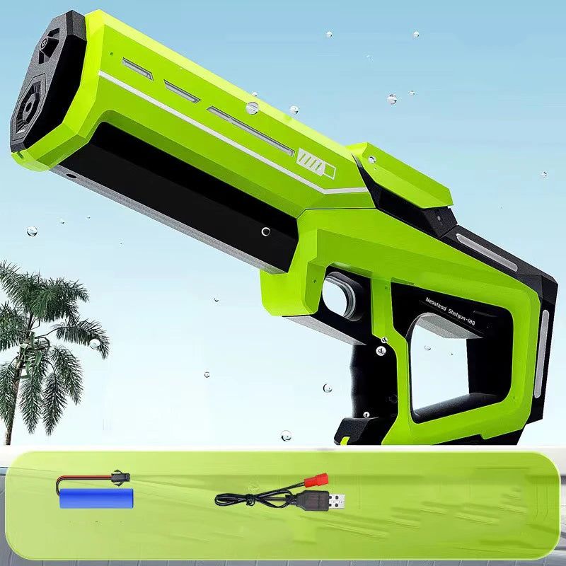 Electric Automatic Water Storage Gun Toys Portable Children Summer Beach Outdoor Fight Fantasy Spray Gun Toys Boy Kid Adult Game