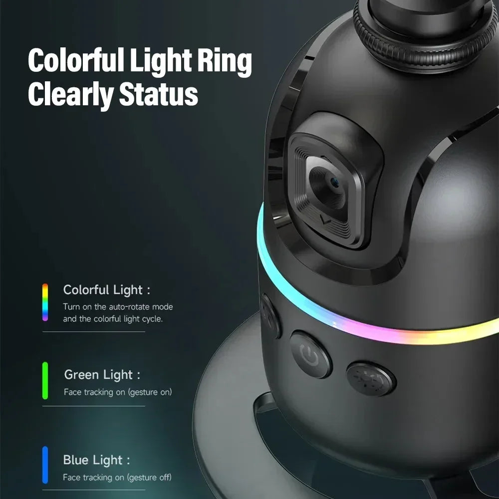 ftvae 360° Smart Auto Face Tracking Gimbal Stabilizer Selfie Stick Tripod with Gesture Control for Camera Mobile Smartphone