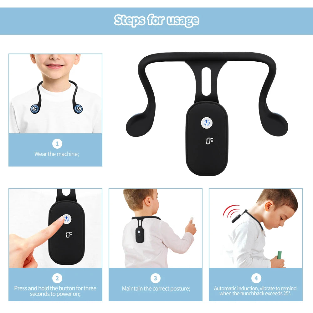 Smart Posture Correction Device Posture Training device Corrector Adult Child Intelligent Posture Corrector Realtime Monitoring