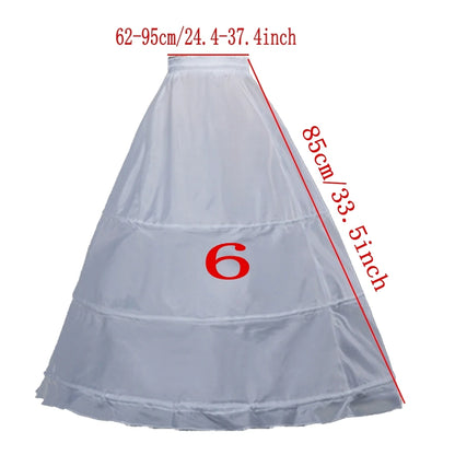 White Children kids Petticoat A-Line 3 Hoops One Layer Flower Girls Crinoline Lace Trim Flower Girl Dress Underskirt