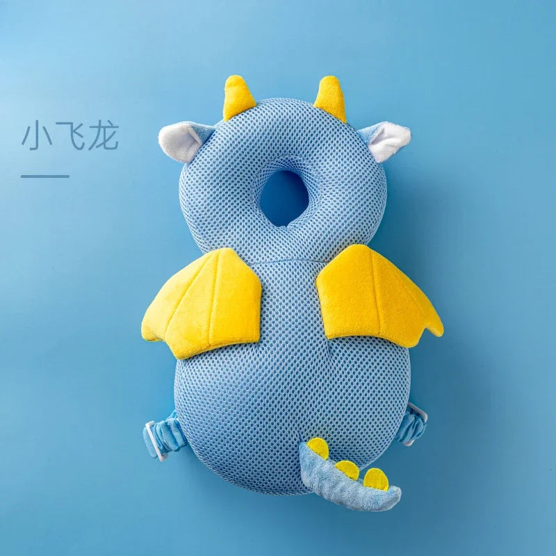 Newborn Headrest Security Pillows Backpack Toddler Baby Head Fall Protection Pad Cushion Cartoon Soft Security Pillows Backpack