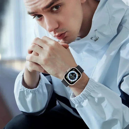 Ocean Strap for Apple Watch Ultra 2 Band 49mm 44mm 40mm 45mm 41mm 42mm 46mm 38mm Silicone Bracelet iWatch Series 10 9 SE 8 7 6 5
