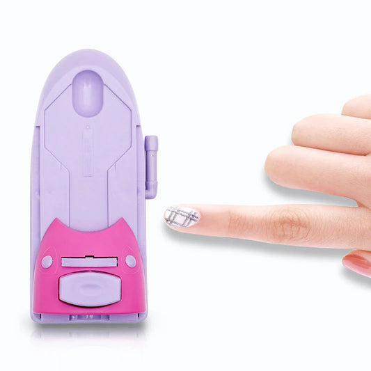DIY 3D Nail Art Printer Printing Manicure Machine With Metal Stamp Stamper Nail Tool Nail Printing Machine Nail Art Tool