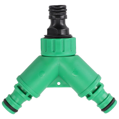 Valve Water Quick Connector Y Shape Hose Pipe Plastic Splitter Tools 2 Way Accessory Garden Brand New Suitable