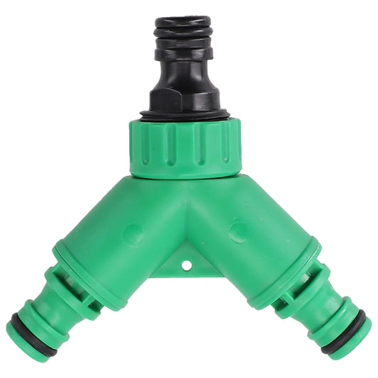 Valve Water Quick Connector Y Shape Hose Pipe Plastic Splitter Tools 2 Way Accessory Garden Brand New Suitable