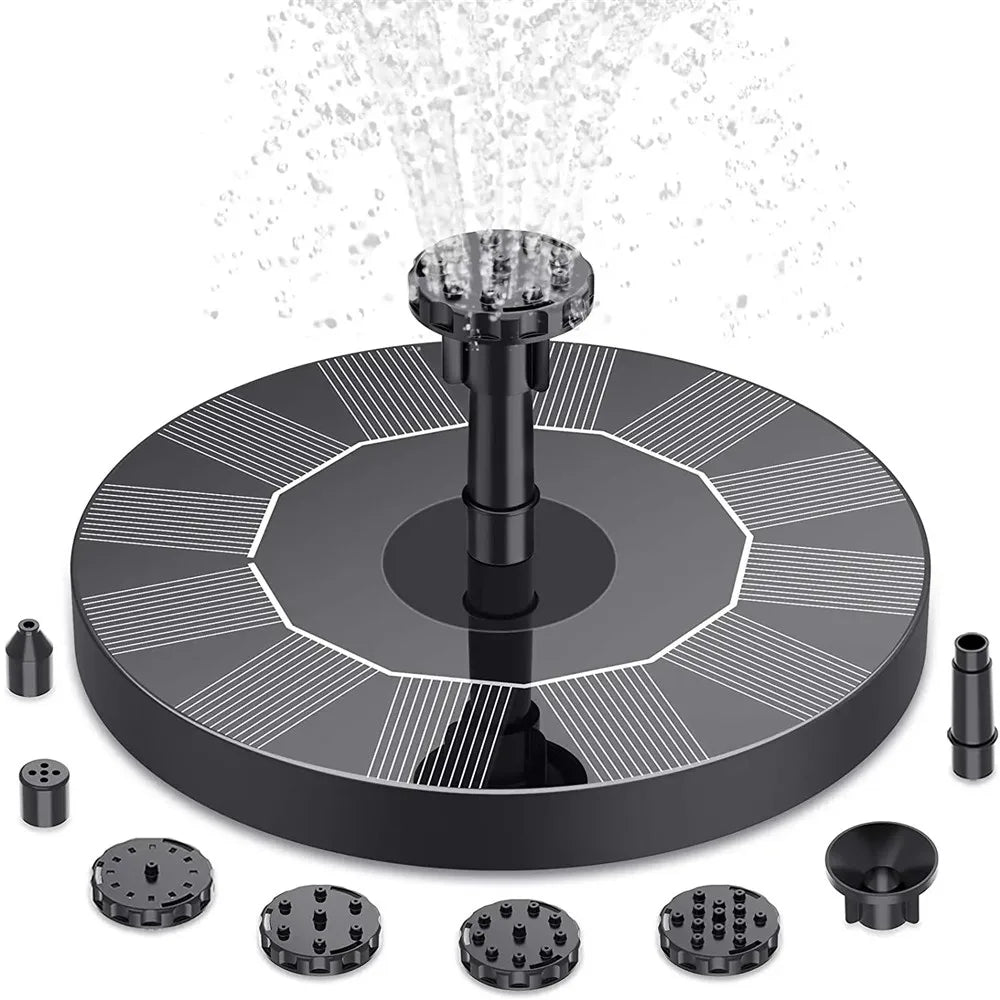 13/16/18cm Floating Solar Panel Solar Fountain Pump Bird Baths Garden Outdoor Water Pool Pond Decor