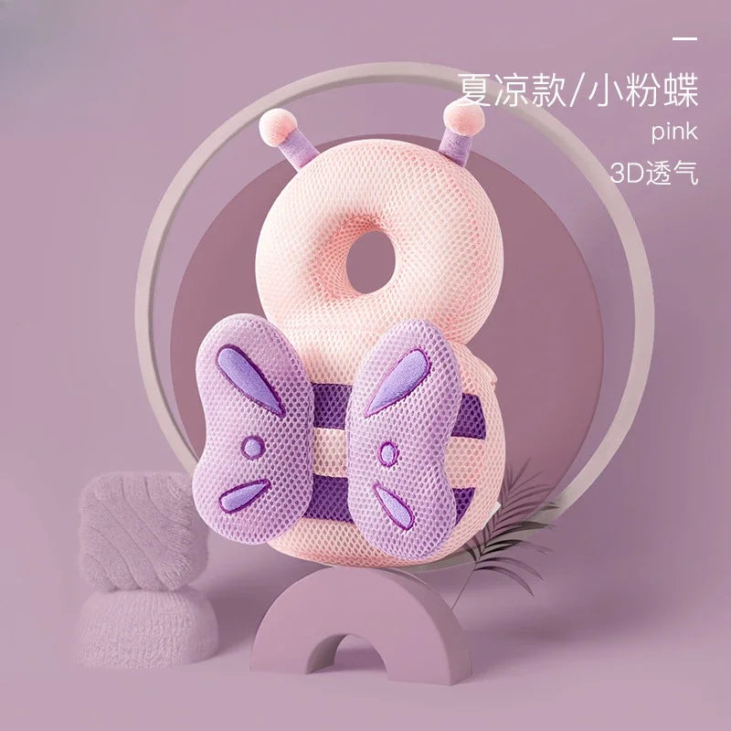 Newborn Headrest Security Pillows Backpack Toddler Baby Head Fall Protection Pad Cushion Cartoon Soft Security Pillows Backpack