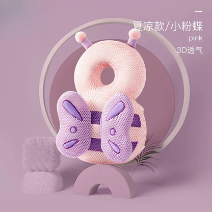 Newborn Headrest Security Pillows Backpack Toddler Baby Head Fall Protection Pad Cushion Cartoon Soft Security Pillows Backpack
