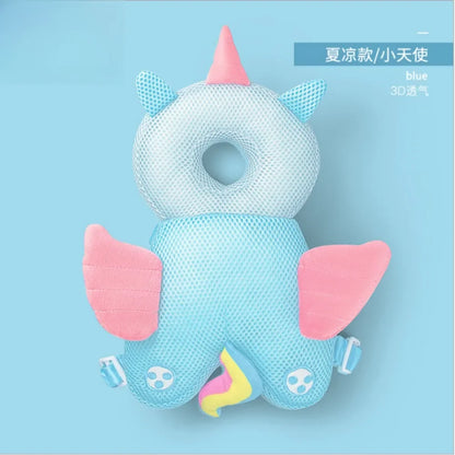 Newborn Headrest Security Pillows Backpack Toddler Baby Head Fall Protection Pad Cushion Cartoon Soft Security Pillows Backpack