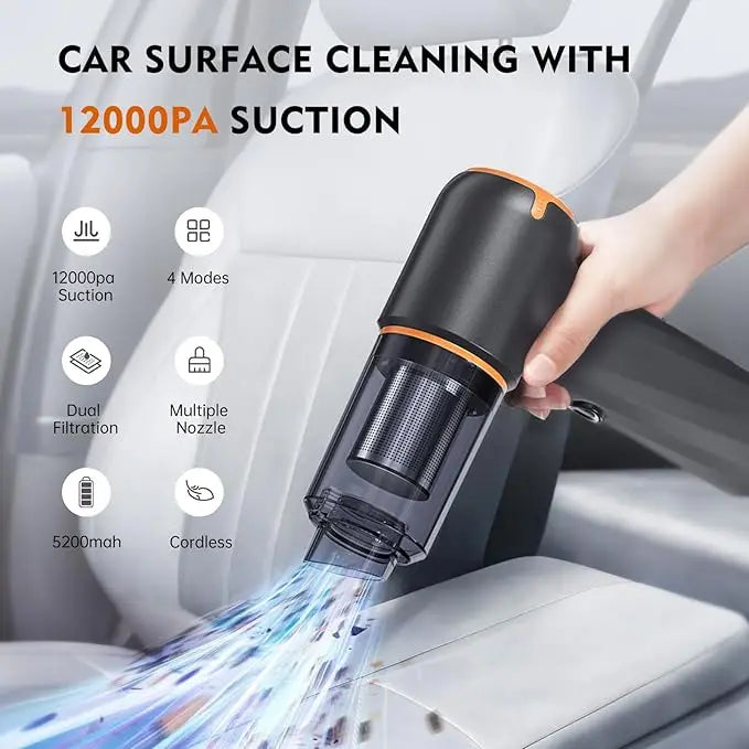 12000Pa Wireless Car Vacuum Cleaner 5600mah 120W High-power Vacuum Cordless Handheld Auto Portabale Vacuum Cleaner For Xiaomi