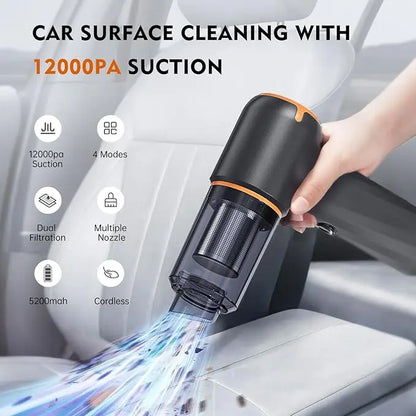 12000Pa Wireless Car Vacuum Cleaner 5600mah 120W High-power Vacuum Cordless Handheld Auto Portabale Vacuum Cleaner For Xiaomi