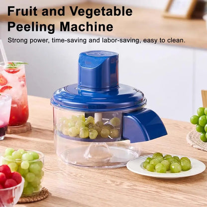 Electric Grape Garlic Peeler Machine Stainless Steel Kitchen Peeler Smooth Peeling Process Tool Automatic Fruit Garlic Peeler