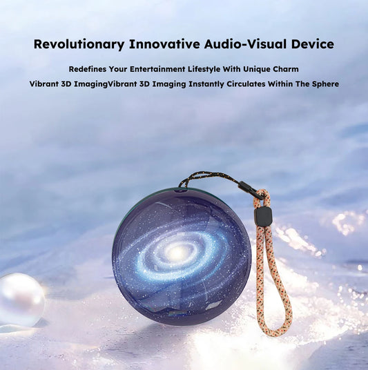 3D Crystal Ball Digital Video Photo Album DIY Video Glass Ball Crystal Ball Digital Video Display Gift with Electronic Screen